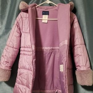 Coat pink puffy